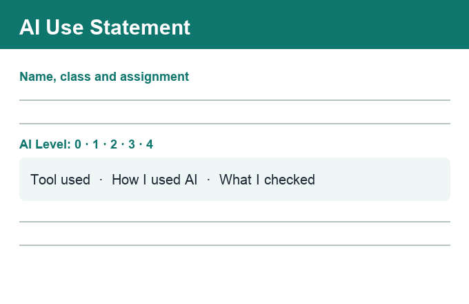 Preview of the AI Use Statement